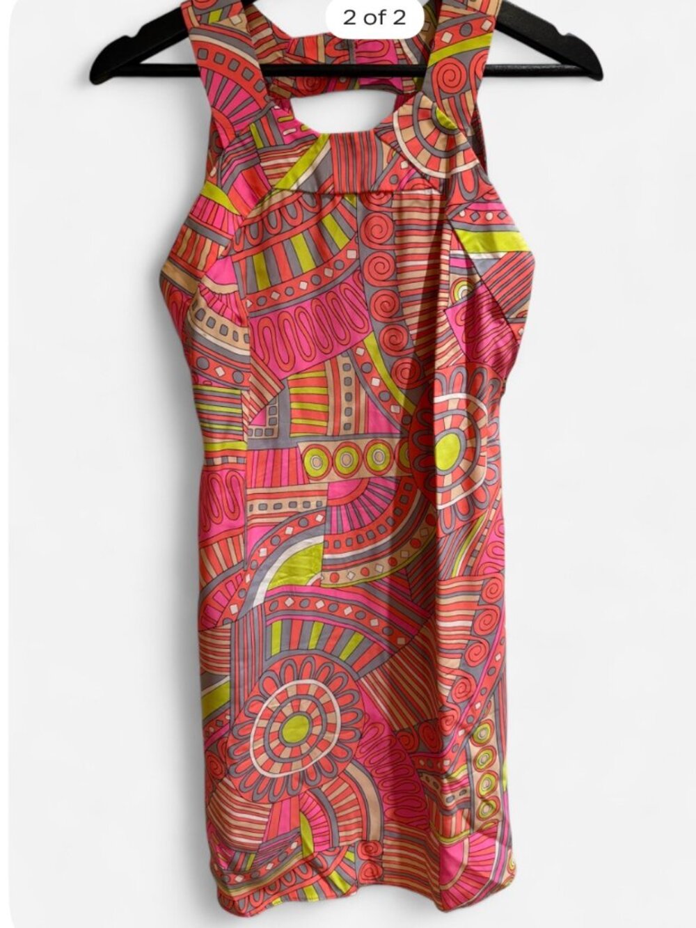 Maximalist '70s Style Pink Silk Summer Dress